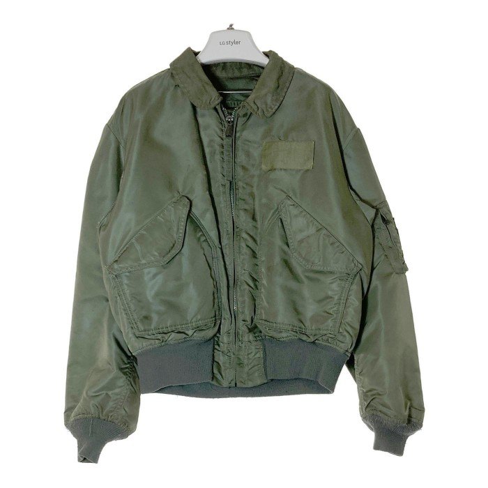 ALPHA INDUSTRIES アルファインダストリーズ J-23230A CWU-45P フライトジャケット IDEALジッパー カーキ sizeL 【中古】 rm