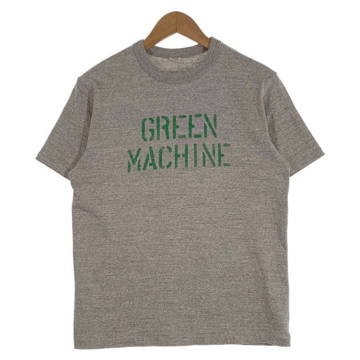 WAREHOUSE ウエアハウス GREEN MACHINE ステンシルプリント Tシャツ グレー Size M【中古】 rf