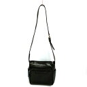 FOSSIL フォッシル ショルダーバック レザー キーチャーム付 ブラック 【中古】 rm