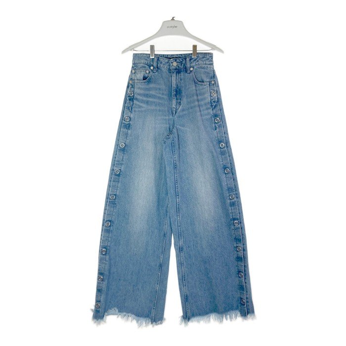 EMODA エモダ サイドオープン スリット デニムフレアパンツ インディゴ size0 【中古】 rm