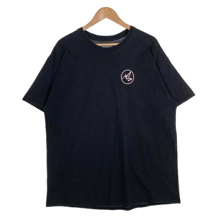 MASSES マシス プリントTシャツ ブラック Size XL【中古】 rf