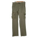 K-TWO STUDIOS Flared Cargo フレアカーゴパンツ 裾ファスナー オリーブ Size M【中古】 rf