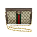 GUCCI グッチ 503877 オフィデア スモールチェーン ショルダーバッグ GGスプリーム レザー×PVC 【中古】 rm
