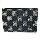 LOUIS VUITTON ルイヴィトン M61232 ポシェットジュールGM クリストファーネメス ダミエグラフィットキャンバス クラッチ ブラック【中古】 rm(4)