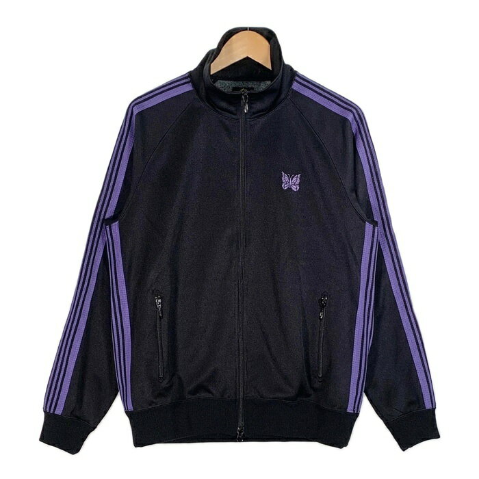 Needles ニードルズ TRACK JACKET Poly Smooth トラックジャケット ポリスムース ブラック パープル EJ330 Size M【中古】 rf