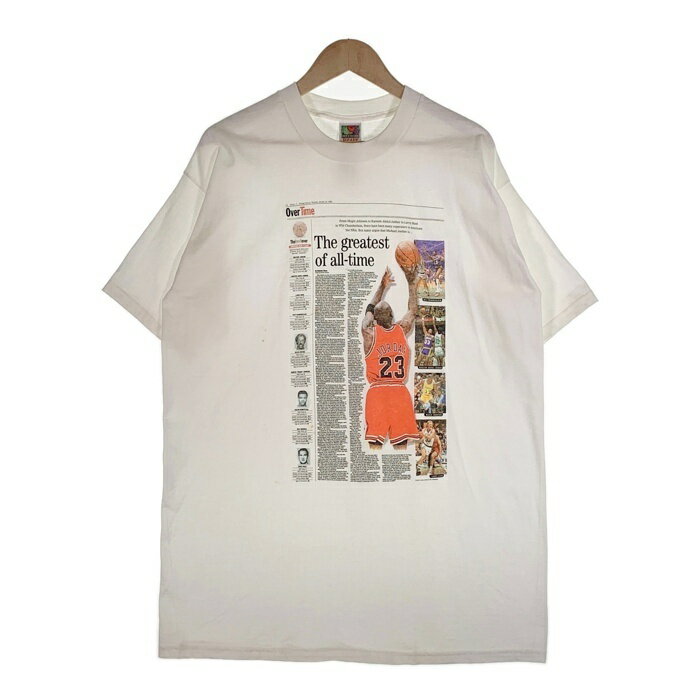 90-00's NBA Over Time The greatest of all-time フォトプリントTシャツ ホワイト フルーツオブザルーム Size XL【中古】 rf