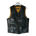 MASHMANS マッシュマンズ ELECTRIC LEATHER STUDIO HORSE HIDE ホースハイド レザーベスト 馬革 日本製 ベスト ジレ ...