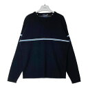 STUSSY ステューシー Authentic 90's ライン ニットセーター ブラック sizeL 【中古】 rm