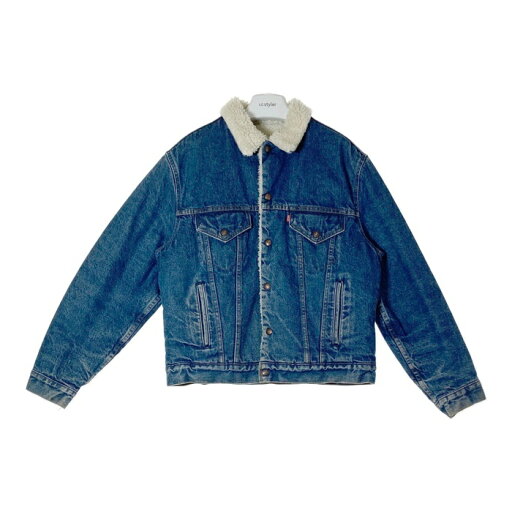 Levi's リーバイス 70608-0216 USA製 ボタン裏527 デニムボアジャケット Gジャン リペア跡有 インディゴ size42 【中古】 rm Levi's リーバイス 70608-0216 USA製 ボタン裏527 デニムボアジャケット Gジャン リペア跡有 インディゴ size42 【中古】 rm