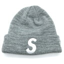 SUPREME シュプリーム 23AW New Era ニューエラ S Logo Beanie Sロゴ ビーニーキャップ グレー【中古】 rf(4)