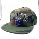 SUPREME シュプリーム 14AW Champion チャンピオン 5-Panel Cap 5パネルキャップ ウッドランドカモ【中古】 rf(4)