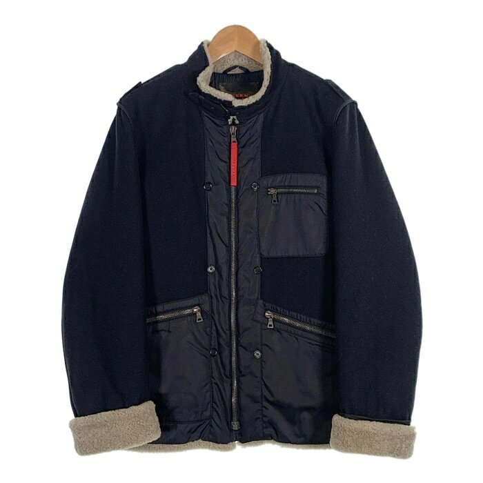 楽天市場】ボア ジャケット(ブランドプラダ)(メンズ 楽天市場】ボア ジャケット(ブランドプラダ)(メンズ