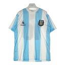 le coq sportif ルコック アルゼンチン代表 No10 マラドーナ 半袖ユニホーム ライトブルー×ホワイト sizeM 【中古】 rm