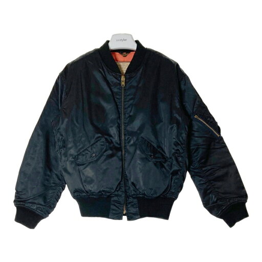 Houston ヒューストン 90's MA-1 TALONジップ ブラック size42 【中古】 rm Houston ヒューストン 90's MA-1 TALONジップ ブラック size42 【中古】 rm