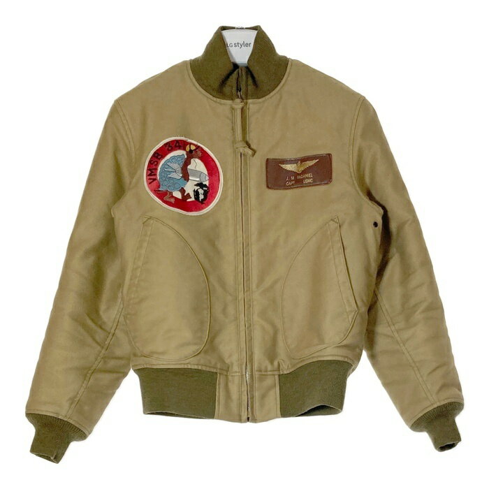 TOYS MCCOY トイズマッコイ GROUND CREW DECK JACKET グラウンドクルー デッキジャケット カーキ size34 【中古】 rm