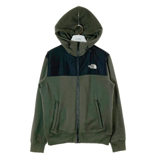 THE NORTH FACE ザノースフェイス リバーシブル スウェットジャケット カーキxブラック sizeM 【中古】 rm THE NORTH FACE ザノースフェイス リバーシブル スウェットジャケット カーキxブラック sizeM 【中古】 rm