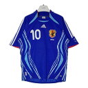 adidas アディダス JD1039 サッカー 日本代表 ユニフォーム 半袖 #10 中村 ブルー sizeM 【中古】 rm