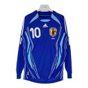 adidas アディダス サッカー 日本代表 2006 ユニフォーム 長袖 #10 中村 ブルー size4XO 【中古】 rm