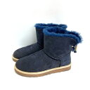 UGG アグ 1006493 W SELENE セリーヌ ショート ムートンブーツ ネイビーsize25cm【中古】 rm