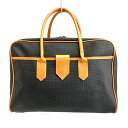 YSLイヴサンローラン YVES SAINT LAURENT PVC ボストンバッグ ブラック 【中古】 rm