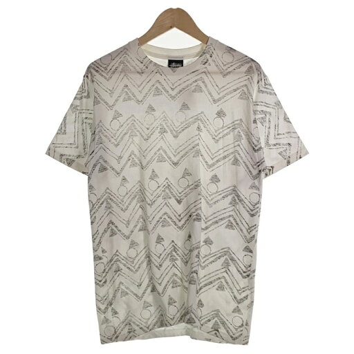 00's STUSSY ステューシー TOM TOM VTG TEE 総柄プリント Tシャツ ホワイト メキシコ製 Size M【中古】 rf 00's STUSSY ステューシー TOM TOM VTG TEE 総柄プリント Tシャツ ホワイト メキシコ製 Size M【中古】 rf