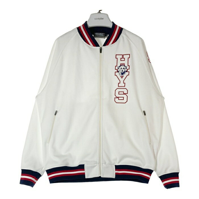 HYSTERIC GLAMOUR ヒステリックグラマー 02221CJ01 DIZZY&MILK SOUND LAB アップリケ トラックジャケット ホワイト sizeL 【中古】 rm