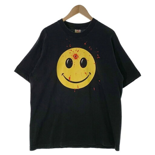 SMILE GUN SHOT Print Tee スマイル ガンショット プリントTシャツ ブラック フルーツオブザルーム2枚タグ Size XL【中古】 rf SMILE GUN SHOT Print Tee スマイル ガンショット プリントTシャツ ブラック フルーツオブザルーム2枚タグ Size XL【中古】 rf