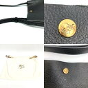 IL BISONTE イルビゾンテ バケツショルダー レザーバッグ ブラック 【中古】 rm