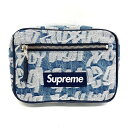 Supreme シュプリーム 22SS Fat Tip Jacquard Denim Waist Bag ウエストバッグ インディゴ 【中古】 rm