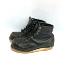REDWING レッドウィング 8179 USA製 刺繍タグ ワークブーツ ブラック sizeUS8【中古】 rm