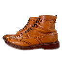 Trickers トリッカーズ MALTON モールトン カントリーブーツ ウィングチップ レザーソール 2508 Size UK 8.5 (27-27.5cm)【中古】 rf
