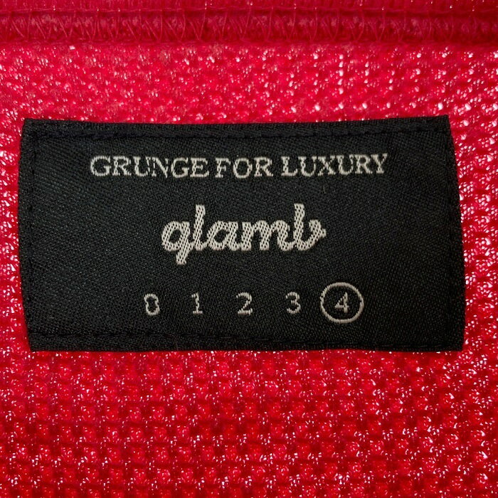 glamb グラム GB17VD/CS06 Vintage dye waffle CS ヴィンテージダイ ワッフルカットソー ロングスリーブ レッド size4 【中古】 rm