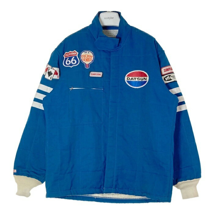 SIMPSON シンプソン USA製 防炎 レーシングジャケット ブルー sizeL 【中古】 rm