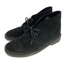 Clarks クラークス デザートブーツ スウェード ブラック size26.5cm【中古】 rm