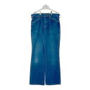 Wrangler ラングラー 0945DEN USA製 42TALON ブロークンツイル ブーツカット デニムパンツ インディゴ size33 【中古】 rm