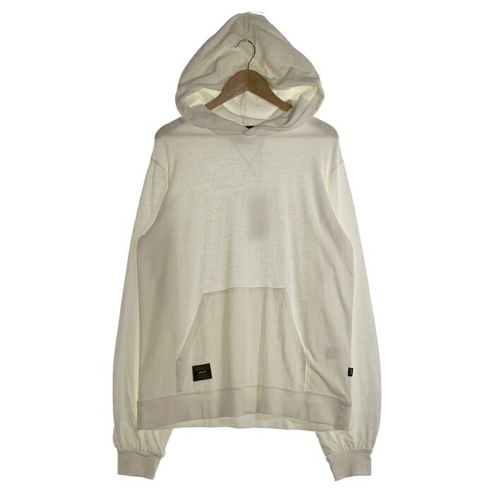 glamb グラム プルオーバースウェットパーカー ホワイト 薄手 GB0418/CS11 Size 3【中古】 rf