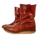 90's RED WING レッドウィング 866 PECOS BOOTS ペコスブーツ 赤茶 オロラセット 92年 緑犬タグ Size 8.5E (26.5cm)【中古】 rf