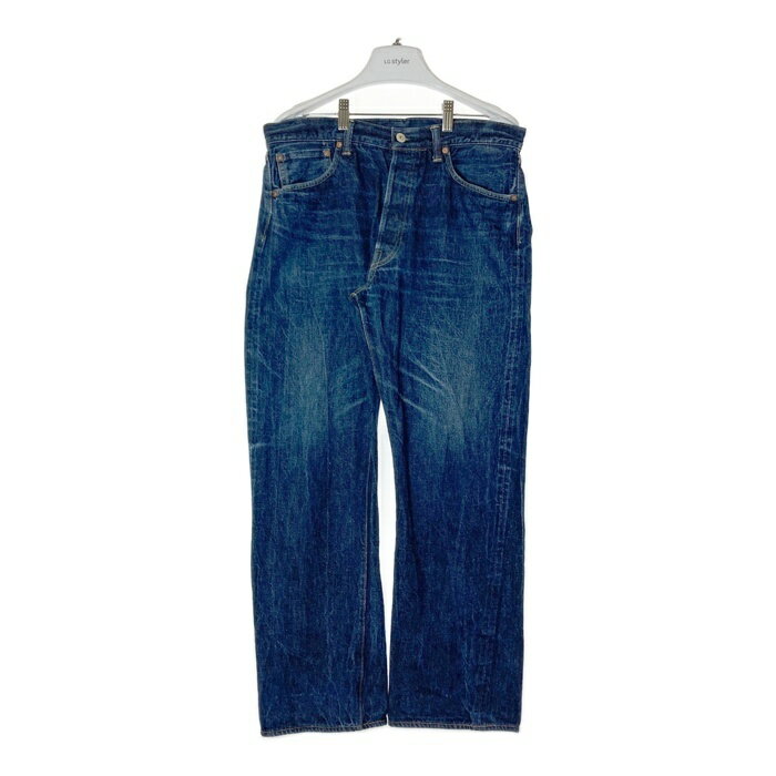 WAREHOUSE ウエアハウス 1001XX ボタンフライ セルビッジ デニムパンツ インディゴ size34 【中古】 rm