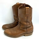RED WING レッドウィング 1155 91年製 サイド羽タグ USA製 ペコスブーツ ブラウン size8D【中古】 rm