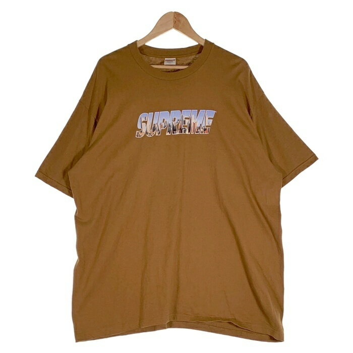 SUPREME シュプリーム 23AW Gotham Tee ゴッサム Tシャツ プリント ブラウン Size XXL【中古】 rf