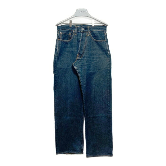 EVISU PARIS エヴィス パリ ボタンフライ テーパードデニムパンツ ジーンズ インディゴ Lot.0001 Size 29×34 【中古】 rm