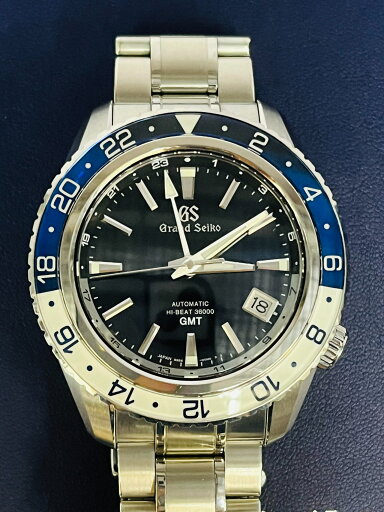中古良品 稼働品 セイコー SEIKO グランドセイコー GS スポーツコレクション GMT メカニカルハイビート36000 マスターショップ限定 SBGJ237 9S86-00K0 ブルー文字盤 SS メンズ腕時計 自動巻き 44.2mm 男性 紳士 ビジネスマン 誕生日 バースデー プレゼント ブランド co 中古良品 稼働品 セイコー SEIKO グランドセイコー GS スポーツコレクション GMT メカニカルハイビート36000 マスターショップ限定 SBGJ237 9S86-00K0 ブルー文字盤 SS メンズ腕時計 自動巻き 44.2mm 男性 紳士 ビジネスマン 誕生日 バースデー プレゼント ブランド co