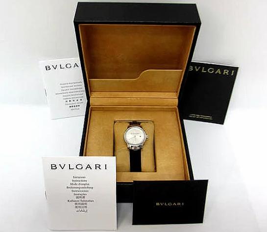 BVLGARI【ブルガリ】ソロテンポ ST29S レディース腕時計 SS×革ベルト シルバー文字盤 【中古】 co