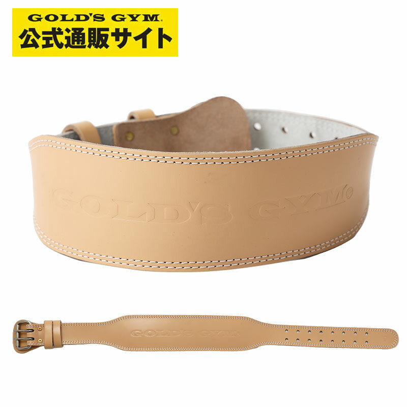 GOLD'S GYM ゴールドジム ベーシックレザーベルト（パット付） G3326 トレーニングベルト ベルト トレーニング