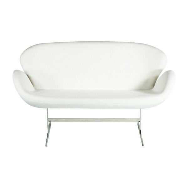 訳あり 送料無料 新品 スワンチェア(Swan Chair) WHITE 2P ラブソファ