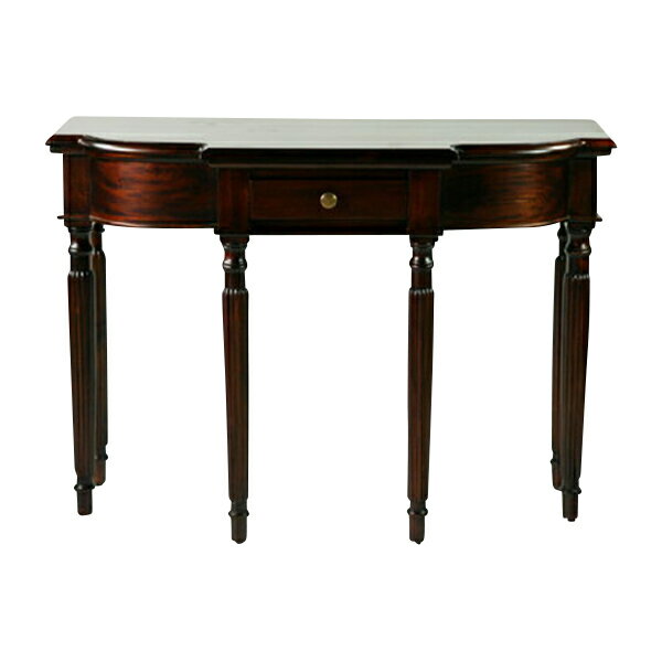 訳あり 送料無料 新品 マホガニー 無垢材 アンティーク調 コンソールテーブル 花台 サイドテーブル 玄関テーブル ナイトテーブル 玄関 リビング 寝室