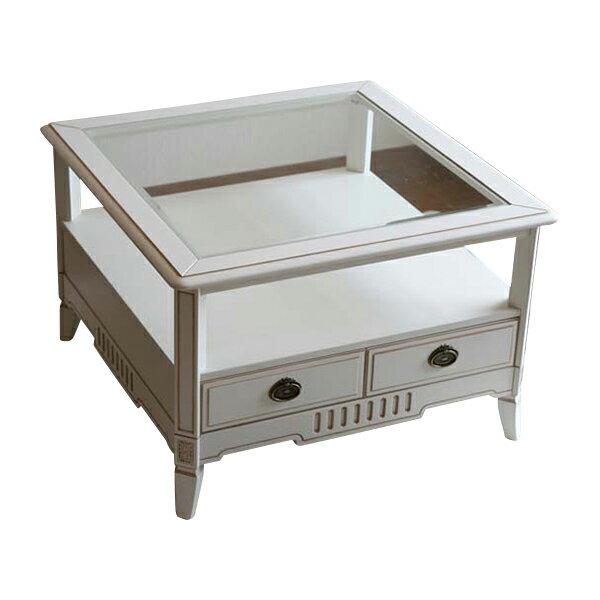 送料無料 新品 ホワイトロココ センターテーブル 6520