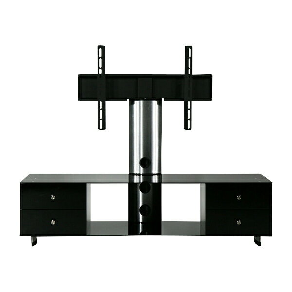 送料無料 新品 大型 液晶 ブラック 強化ガラステレビ台 42〜52インチ対応 V286-4