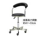訳あり 送料無料 新品 ステンレス製 バックレストスツール 黒 ブラック 座径39cm W55×D55×H73.5~87.5cm バックレスト 背もたれ 丸椅子 バーチェア ハイチェア チェア ハイスツール スツール 昇降 高さ調整 インテリア 椅子 イス いす 丸イス 丸いす t17bk
