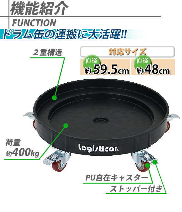 ����̵�� �ɥ��̥���꡼ �֥�å� �ٽ�400kg �����㥹�������ȥåѡ��դ� �ץ饹���å� �ɥ����ѥ���꡼ �ɥ��̥ɡ��꡼ �߷���� �ɥ��� ���¼� ��� �ɥ����� ����꡼ �ɥ�७��꡼ ������ �ݷ� ���� �ɥ��̱��¼� �ץ饹�ƥ��å� �� drumcarry35bk